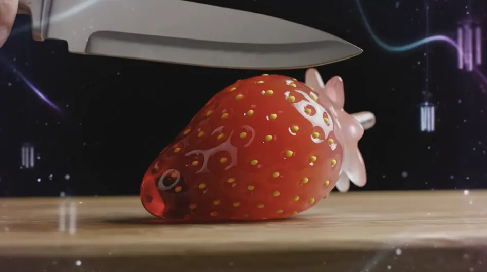 ASMR Glass Strawberry